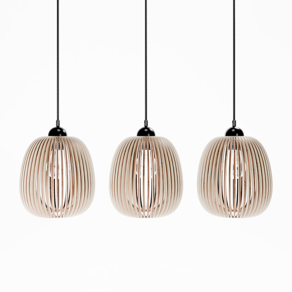 Ulltral Z Handcrafted Scandinavian Wooden Pendant Light by Frellio – View 9