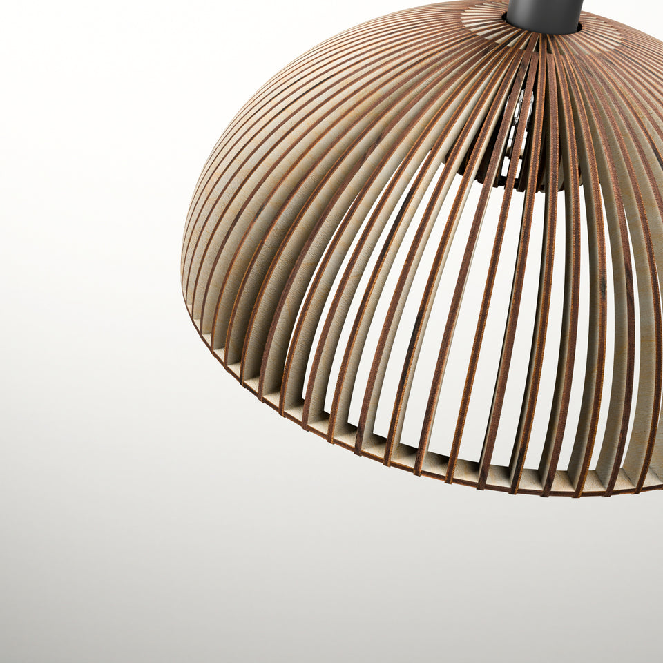 Östra Handcrafted Scandinavian Wooden Pendant Light by Frellio – View 11